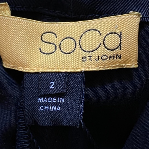 St John SoCa‎ Black Dress Pants Sz. 2 NWT - Picture 11 of 16